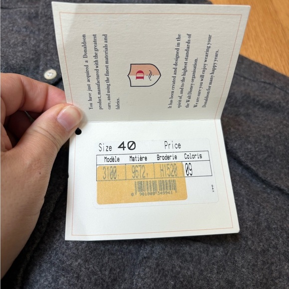 Vintage Donaldson The Walt Disney Company NWT button up shirt Canada size 40 - Picture 9 of 9